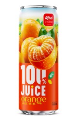 100_JUICE_orange_juice_drink_320ml_sleek_can