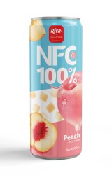 نوشیدنی آب هلو NFC 100٪ ریتا 330 میلی‌لیتری قوطی