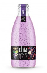 250ml_glass_bottle_Chia_seed_drink_with_grape_flavor_RITA_brand