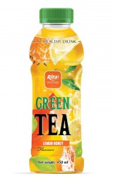 بطری 450 میلی لیتری بهترین نوشیدنی چای سبز را با طعم عسل لیمو مخلوط کنید