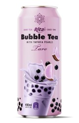 چای حبابی با مروارید تاپیوکا با طعم تارو قوطی 490 میلی لیتری چای حبابی با مروارید تاپیوکا با طعم تارو قوطی 490 میلی لیتری