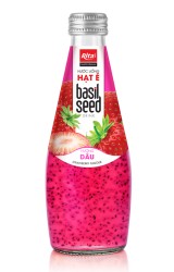 پرفروش ترین دانه ریحان 290 میلی لیتری بطری شیشه ای با طعم توت فرنگی پرفروش ترین دانه ریحان 290 میلی لیتری بطری شیشه ای با طعم توت فرنگی