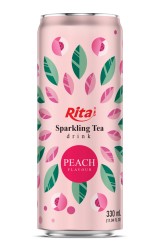 Best_Sparkling_Tea_drink_peach_flavour_330ml_sleek_can