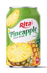 بهترین آب میوه 330 میلی لیتری با طعم آناناس استوایی قوطی کوتاه