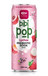 بيبي بوب مشروب غازي بريبايوتيك مع عصير ليتشي حقيقي، علبة أنيقة 330 مل بيبي بوب مشروب غازي بريبايوتيك مع عصير ليتشي حقيقي، علبة أنيقة 330 مل