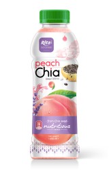 بطری پلاستیکی 450 میلی لیتری نوشیدنی دانه چیا توت فرنگی