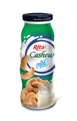 شیر بادام زمینی در بطری شیشه ای