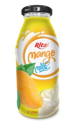 بطری شیشه ای مو 250ml انبه شیر