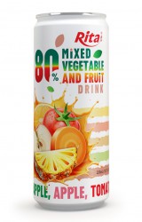 sleek_can_320ml_80_Vegetable_fruit_drink_good_health
