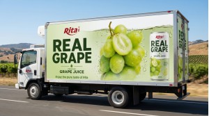 Premium Real Grape Juice 10.9 fl oz – Contains Real Green Grapes Poster 2
