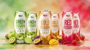 GREEN FUSION Tropical Fruit Blend Drink Poster 2