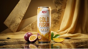 Tropical Gold Fusion fruit blend in 10.99 fl oz (325ml) cans Poster 1
