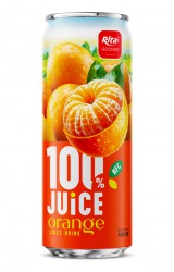 100_JUICE_orange_juice_drink_320ml_sleek_can