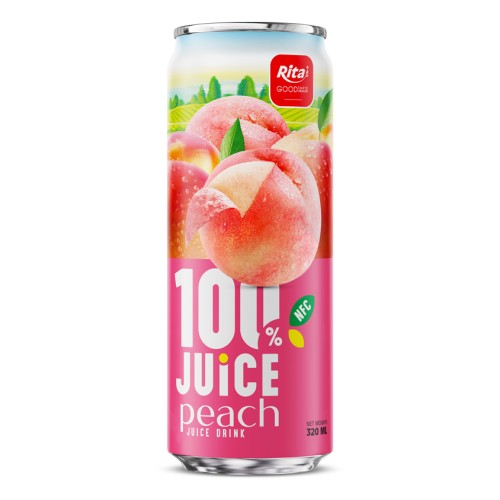 100_JUICE_peach_juice_drink_320ml_sleek_can