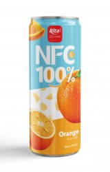 نوشیدنی آب پرتقال NFC 100٪ ریتا 330 میلی‌لیتری قوطی