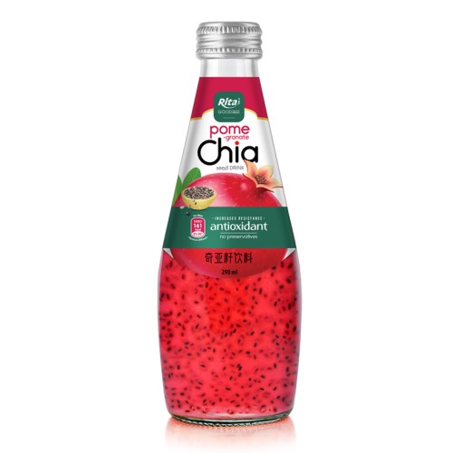 290ml_glass_bottle_Best_Chia_seed_drink_with_pomegrante_and_antioxidant