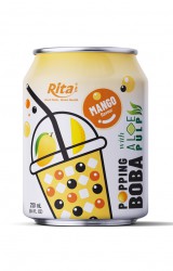 خوب برای سلامتی 8.4 Fl اوز قوطی Popping Boba Bubble Tea Mix Mango