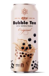 چای حباب دار با مروارید تاپیوکا 490 میلی لیتری قوطی چای حباب دار با مروارید تاپیوکا 490 میلی لیتری قوطی