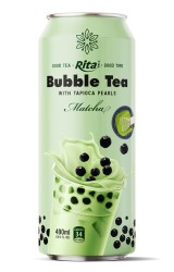 چای حباب دار با مروارید تاپیوکا با طعم ماچا قوطی 490 میلی لیتری چای حباب دار با مروارید تاپیوکا با طعم ماچا قوطی 490 میلی لیتری
