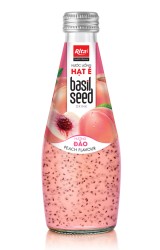 پرفروش ترین بطری شیشه ای دانه ریحان 290 میلی لیتری با طعم هلو