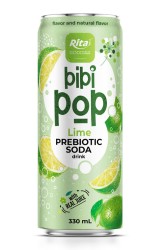 عصير بيبي بوب الفوار بنكهة الليمون البريبايوتيك - مزيج من النكهة الفوارة والعصرية