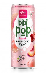 Bibi_Pop_Prebiotic_Soda_drink_with_real_peach_juice_330ml_sleek_can