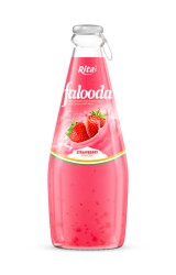 بهترین طعم بطری شیشه ای 290 میلی لیتری با طعم توت فرنگی فالودا بهترین طعم بطری شیشه ای 290 میلی لیتری با طعم توت فرنگی فالودا