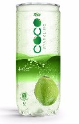 آب نارگیل درخشان با طعم کیوی 250ml پت می تواند