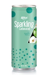 قوطی نوشابه گازدار 250 با طعم سیب