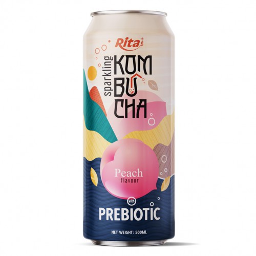 Sparkling_Kombucha_Prebiotic_with_Peach_500ml_cans