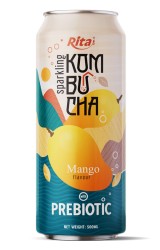 نوشیدنی کمبوچای گازدار با طعم انبه به همراه پریبیوتیک Rita – قوطی 500ml نوشیدنی کمبوچای گازدار با طعم انبه به همراه پریبیوتیک Rita – قوطی 500ml