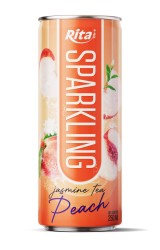 چای گازدار ریتا با طعم یاس و هلو، قوطی براق ۲۵۰ میلیلیتری چای گازدار ریتا با طعم یاس و هلو، قوطی براق ۲۵۰ میلیلیتری