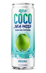 Coco Sea Moss Coconut water with sea moss 325ml sleek can