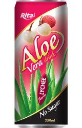 عطر و طعم مو 250ml لیچی آلوئه ورا آب