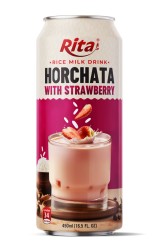 تامین کننده عمده فروشی 16.5 Fl اوز قوطی شیر برنج نوشیدنی Horchata مخلوط توت فرنگی تامین کننده عمده فروشی 16.5 Fl اوز قوطی شیر برنج نوشیدنی Horchata مخلوط توت فرنگی