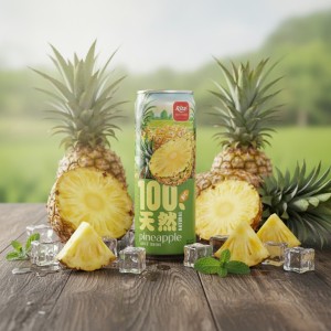 100 Natural Pineapple Juice Drink 325ml sleek can - Premium Product