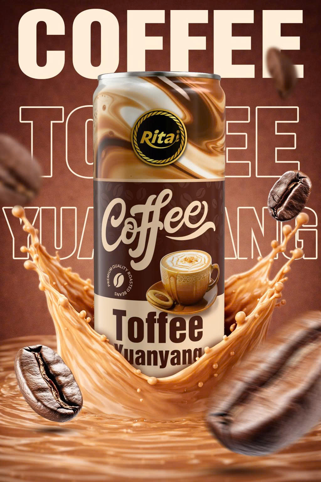 Coffee Toffee Yuanyang 320ml Can Banner2