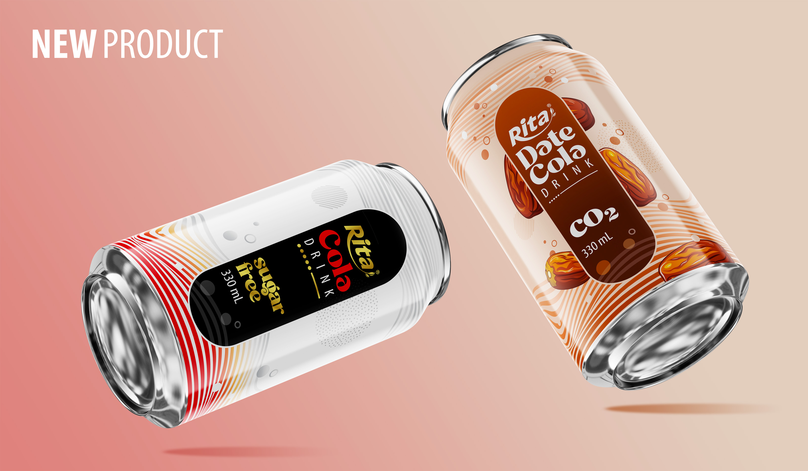 Poster Cola and Date Cola 330ml