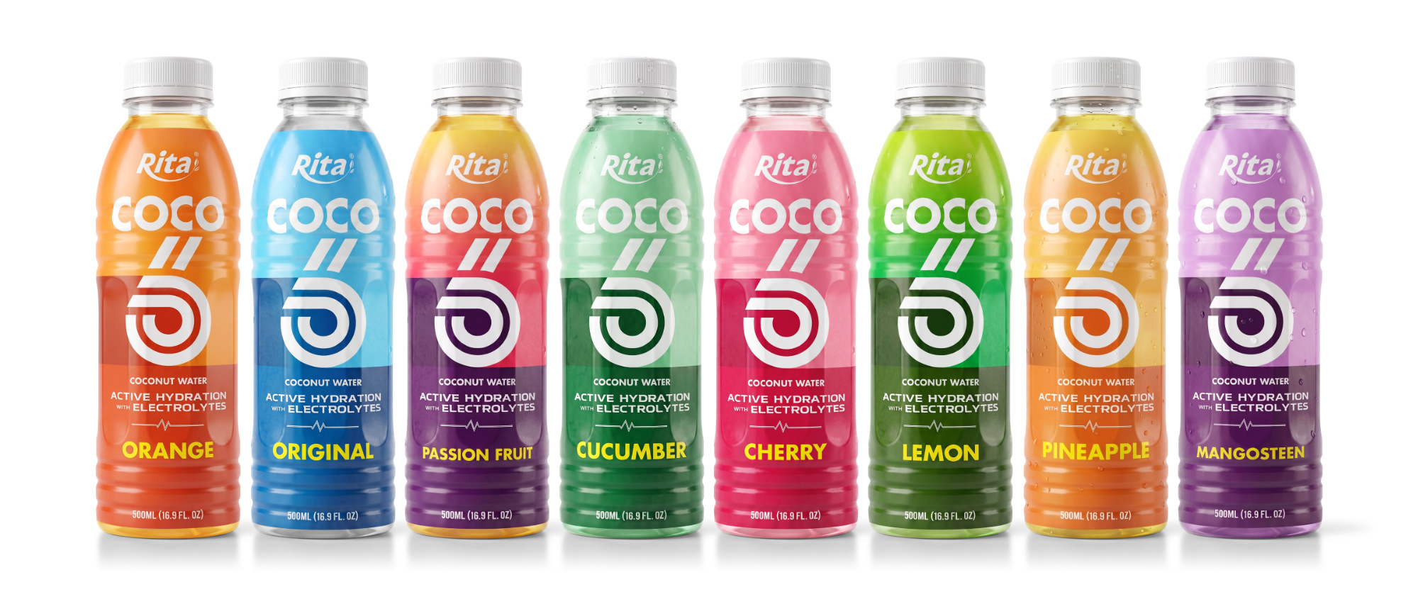 500ml Mangosteen Flavored Coconut Water with Electrolytes PET Bottle Poster 2