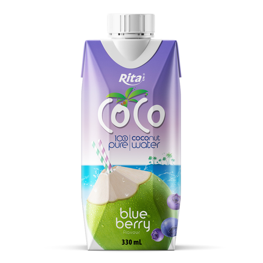 COCO 100 pure coconut water 330ml Paper box