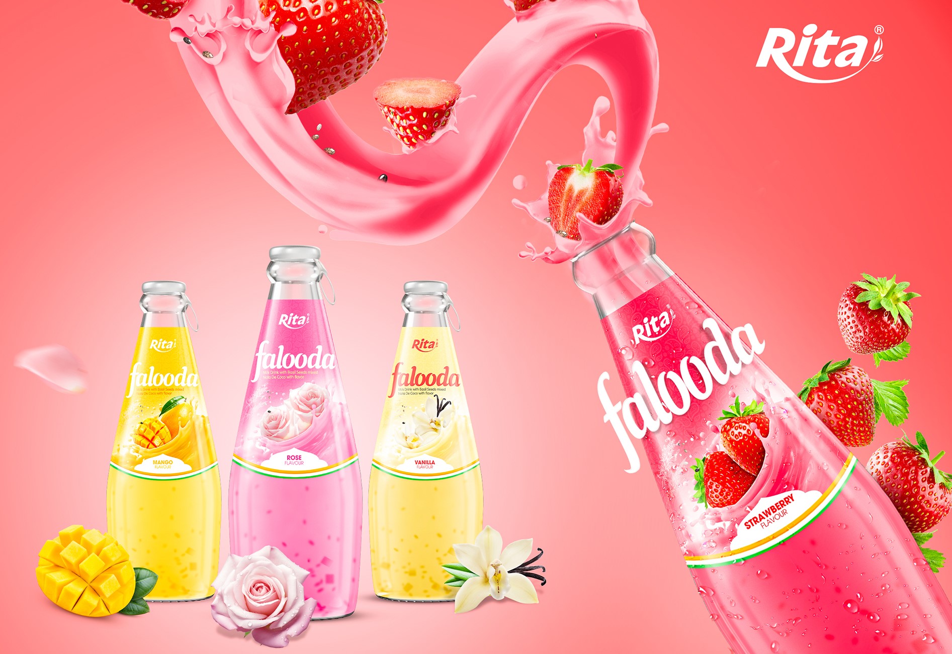 Best natural Falooda drink from RITA brand beverage