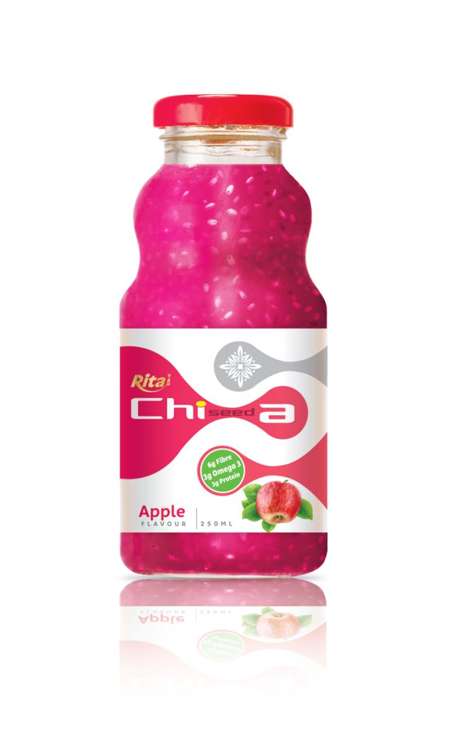 مو 250ml چیا دانه طعم سیب