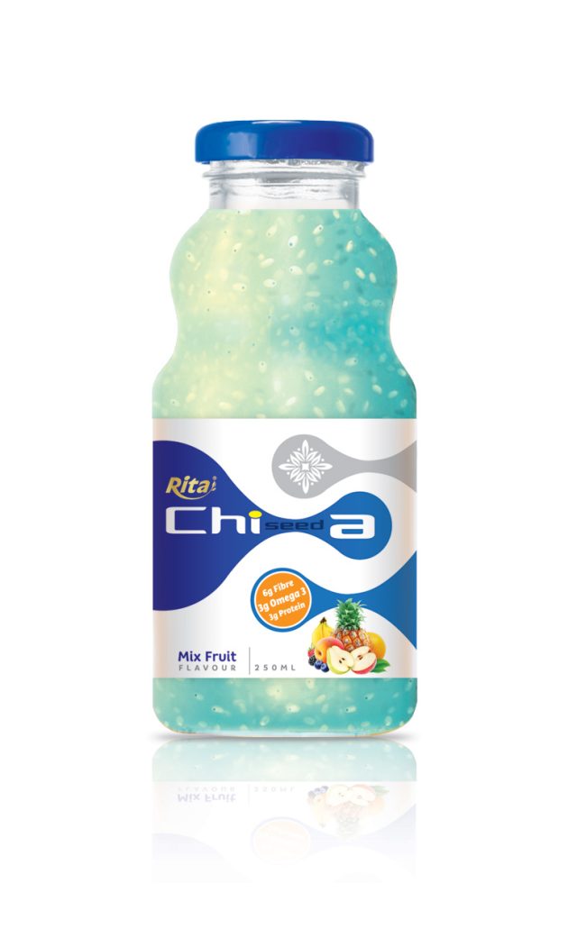 مو 250ml چیا دانه طعم مخلوط میوه