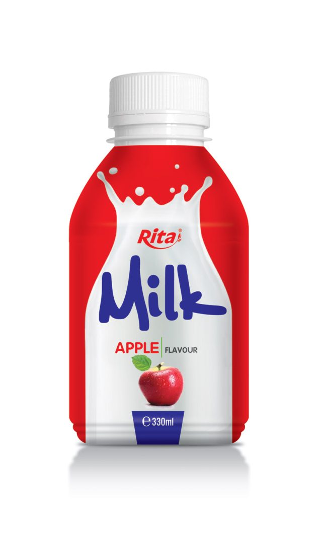 شیر 330ml بطری اپل طعم PP