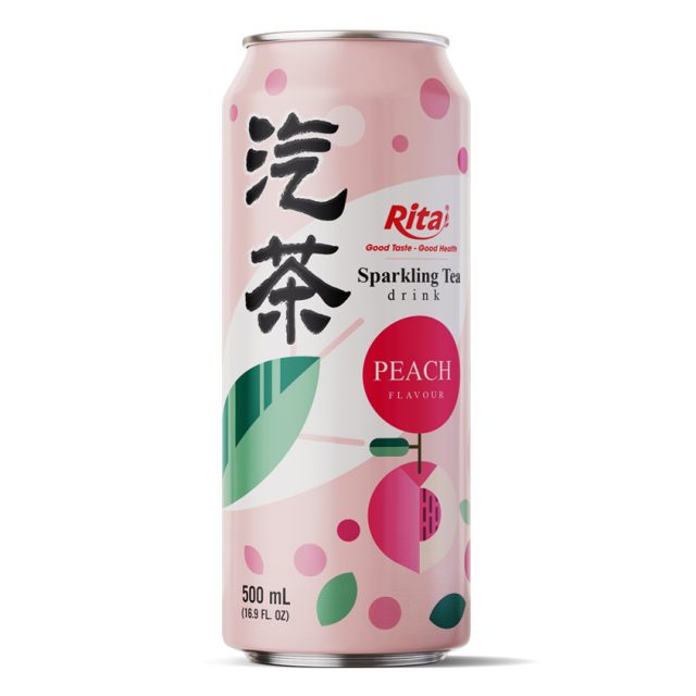 16.9 Fl Oz می تواند نوشیدنی چای گازدار را با طعم هلو مخلوط کند