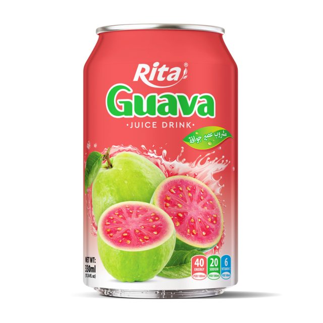 عصير جوافة بينك 330 مل معلب RITA (20201005)