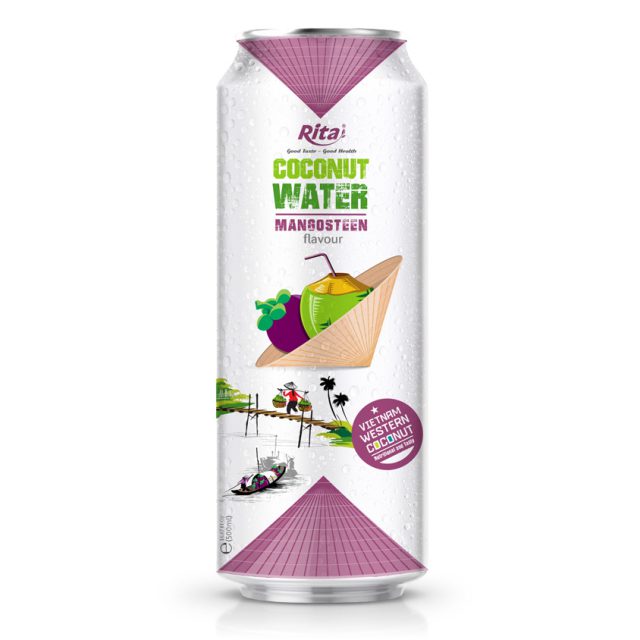 آب نارگیل با Mangosteen طعم 500ml نام تجاری خود را