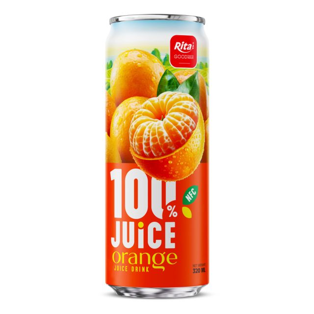 نوشیدنی آب پرتقال NFC Rita 320ml Sleek