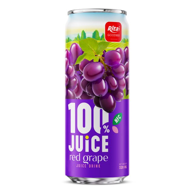 نوشیدنی آب انگور قرمز NFC Rita 320ml Sleek