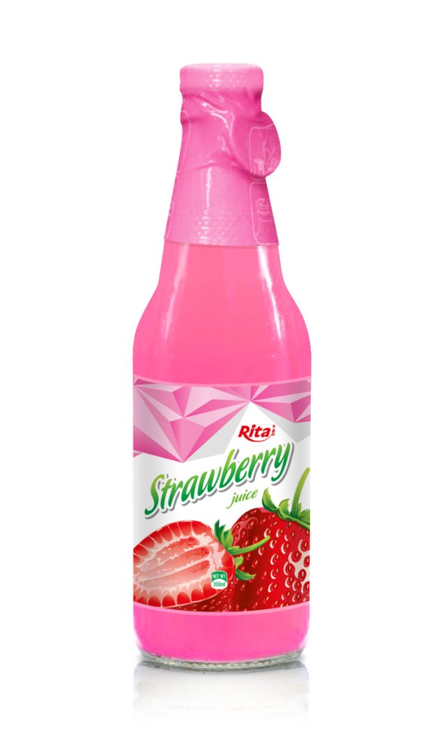 ترمیم کننده مو 300ml توت فرنگی بطری شیشه ای آب